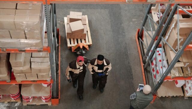 Men Working in a Warehouse