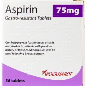 Aspirin 75mg Gastro-resistant Tablets [Wockhardt]